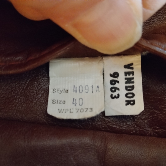 Vintage Montgomery Ward Quality Outerwear Brick Red Leather Jacket Zip Lined 40L - Picture 7 of 9